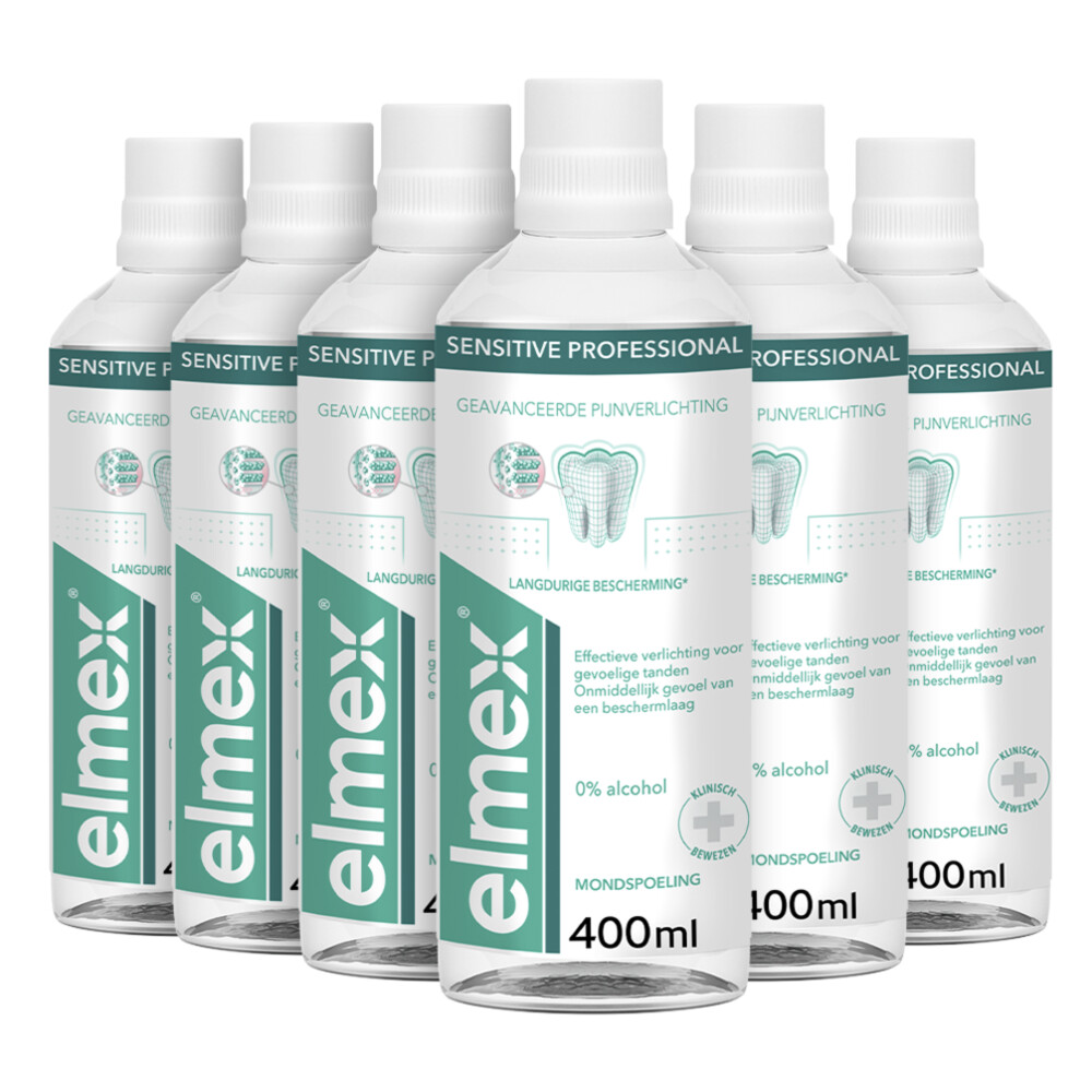 6x Elmex Mondspoeling Sensitive Professional 400 ml