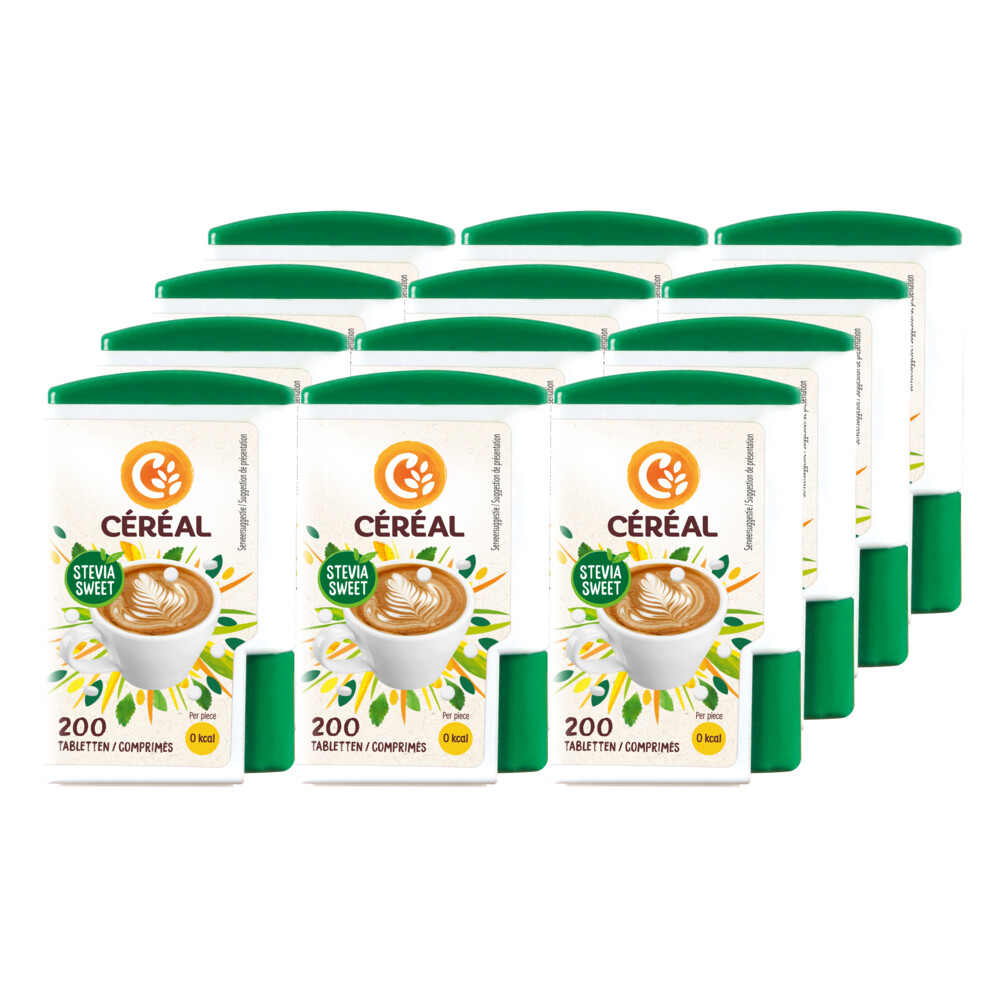 12x Céréal Stevia Sweet 200 tabletten