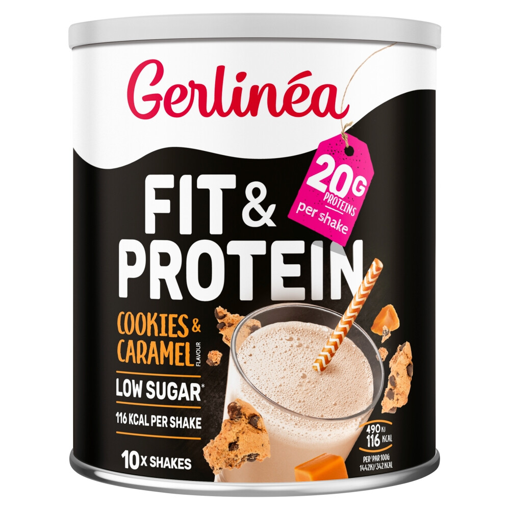 3x Gerlinea Fit&Protein Cookies&Caramel 340 gr