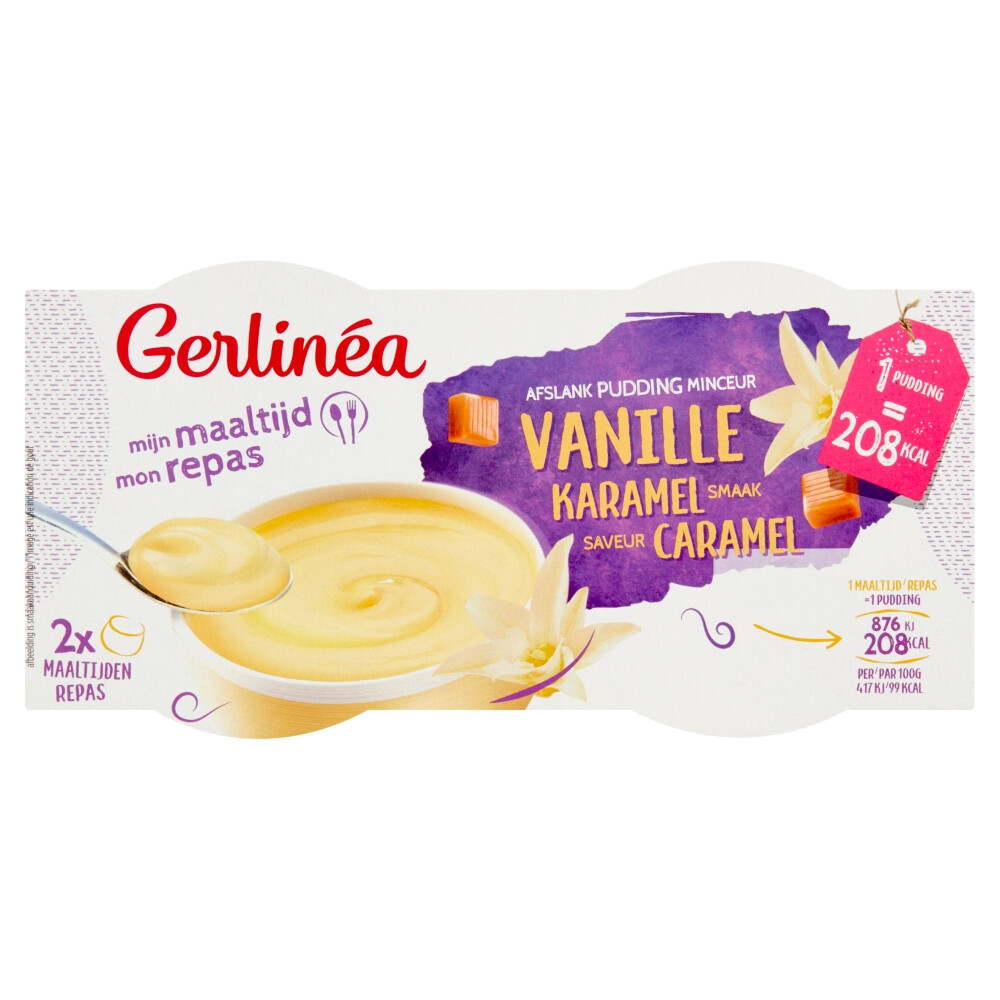 12x Gerlinea Pudding Vanille 2 stuks