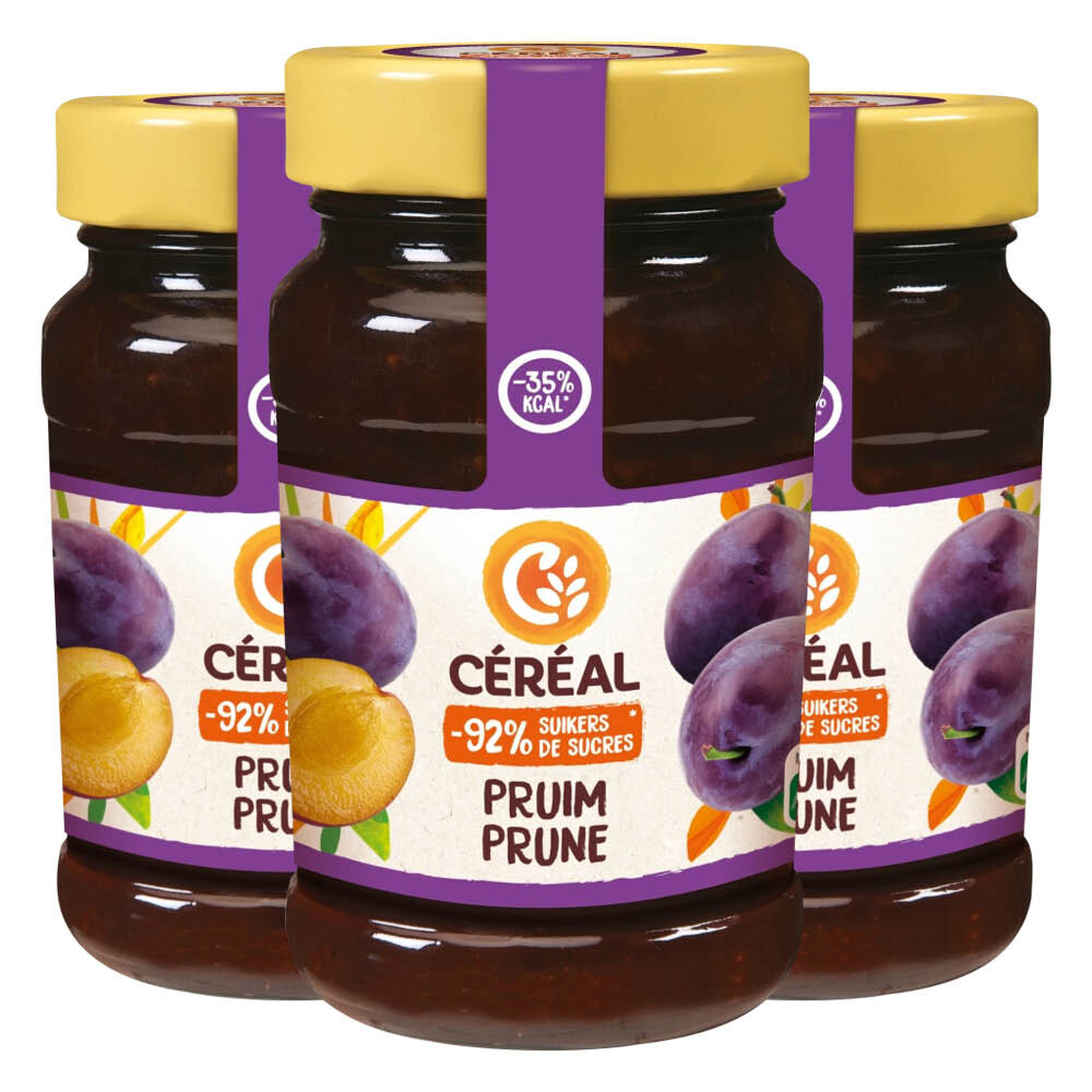 3x Céréal Fruitbeleg Pruimen 270 Gr