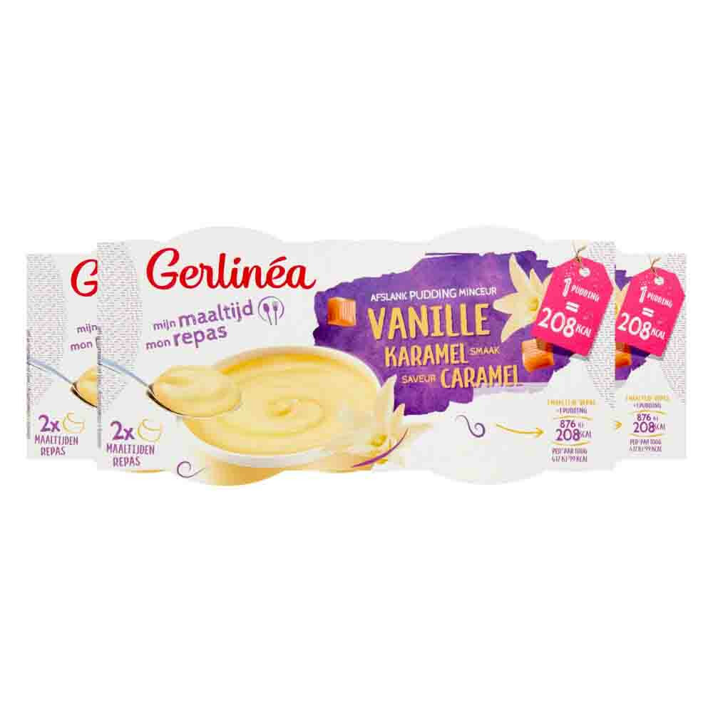 3x Gerlinea Pudding Vanille 2 stuks