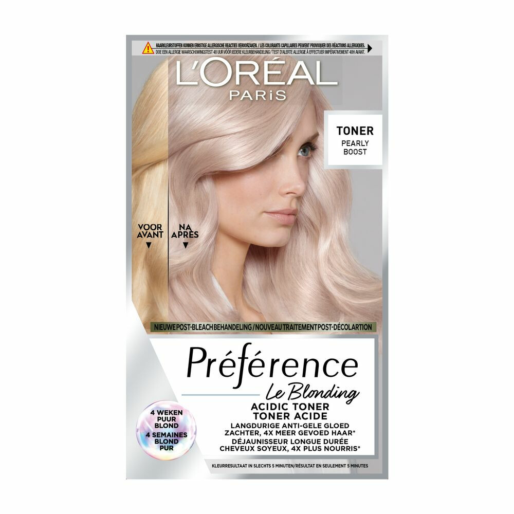 2x L'Oréal Préférence Le Blonding Permanente Haarkleuring 02 Pearly Boost