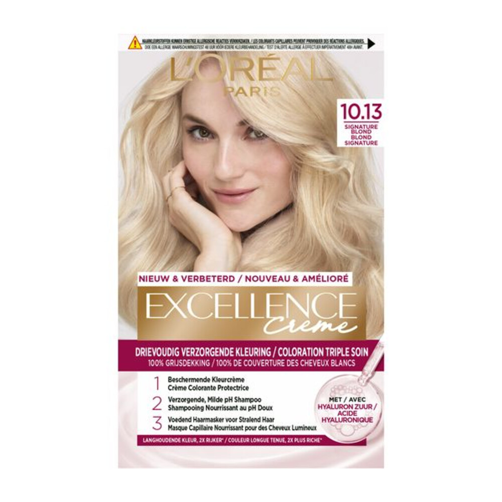 2x L'Oréal Excellence Crème Permanente Crèmekleuring 10.13 - Signature Blond