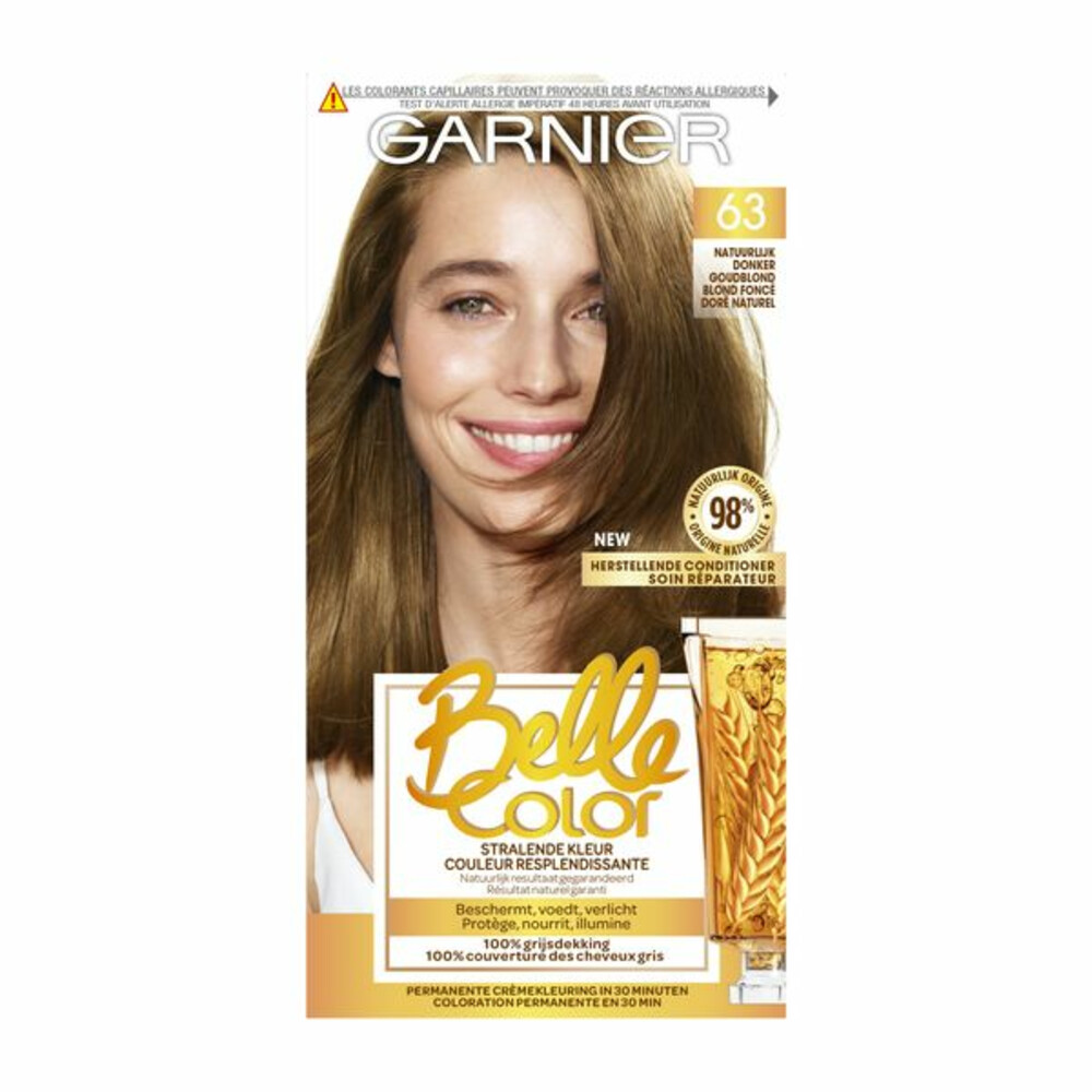 2x Garnier Belle Color Permanente Crèmekleuring 5.62 Rijk Mahonie