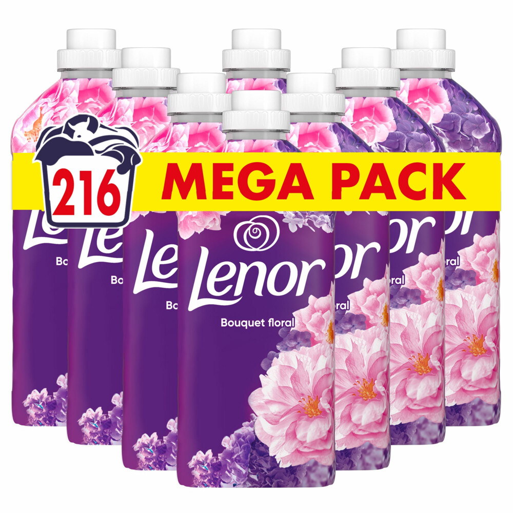 Lenor Wasverzachter Bloemenboeket 216 Wasbeurten 8 x 567 ml