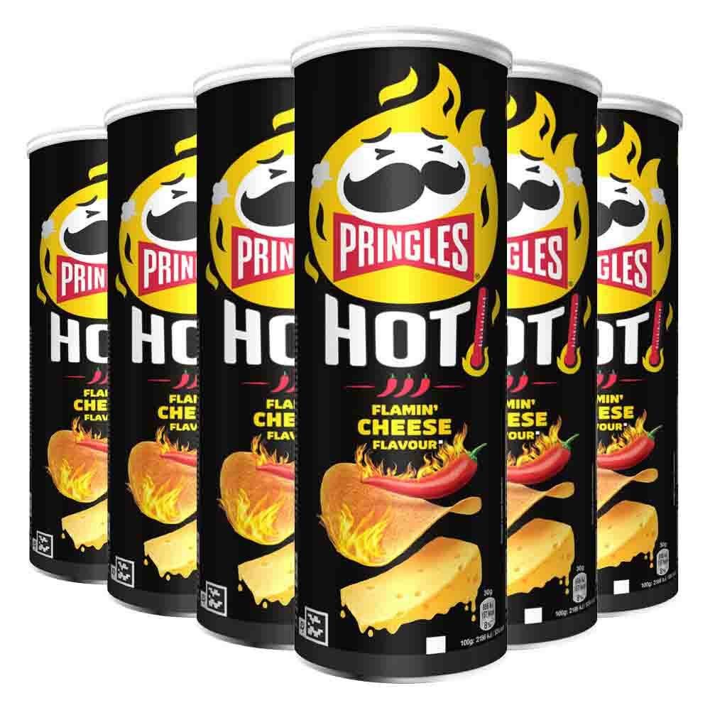 6x Pringles HOT Flamin'Cheese 160 gr