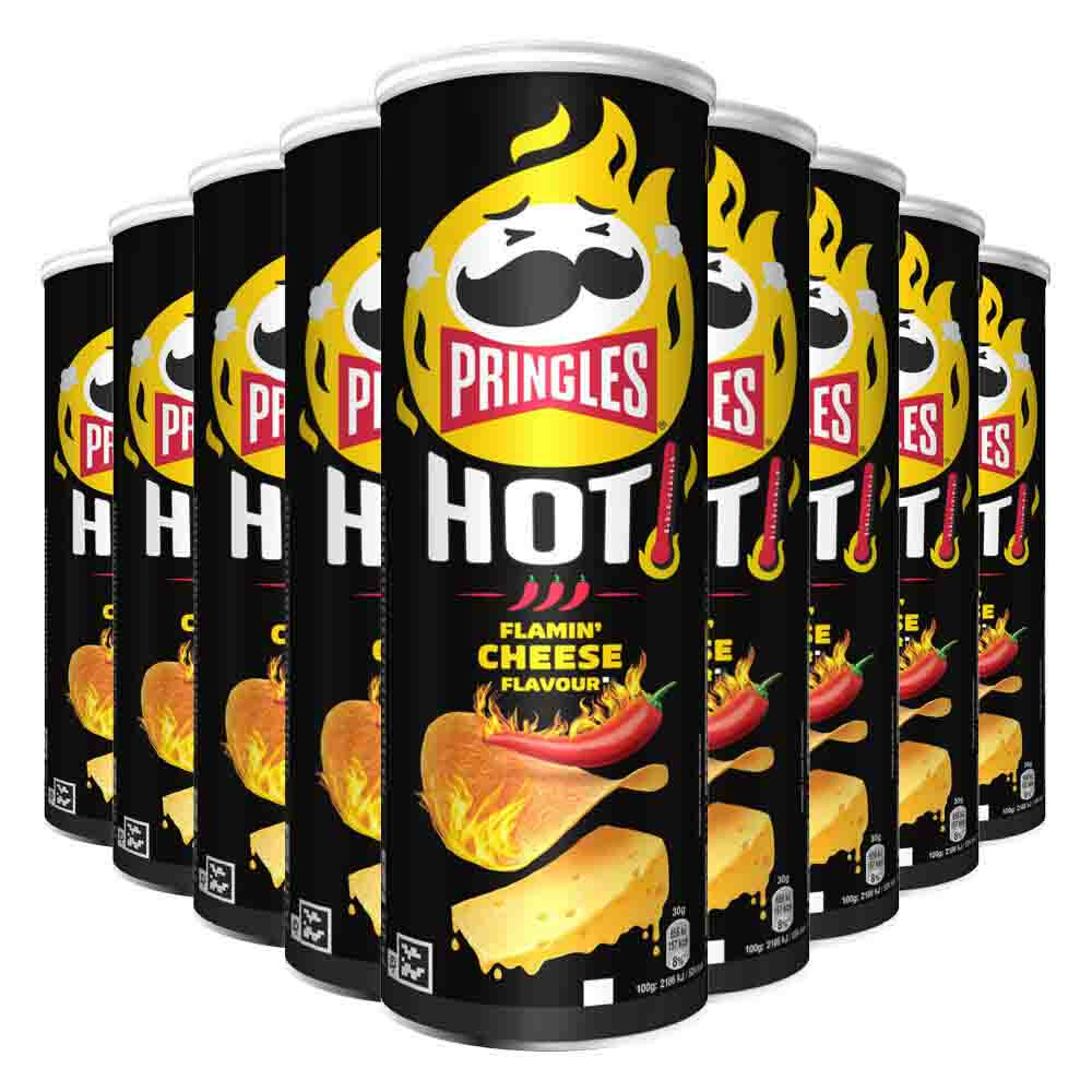 9x Pringles HOT Flamin'Cheese 160 gr