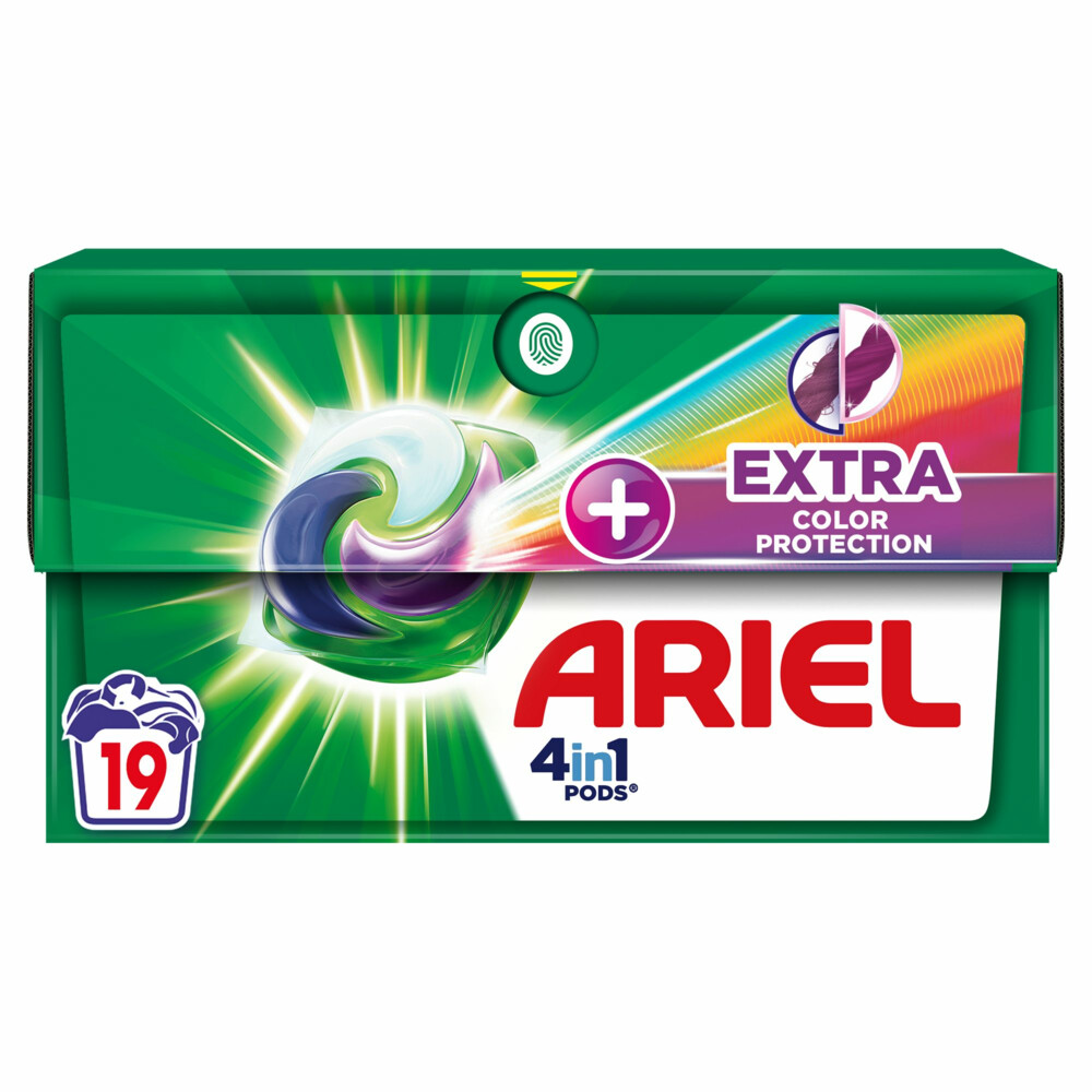 4x Ariel 4in1 Pods Wasmiddelcapsules Extra Fiber Protection 19 stuks