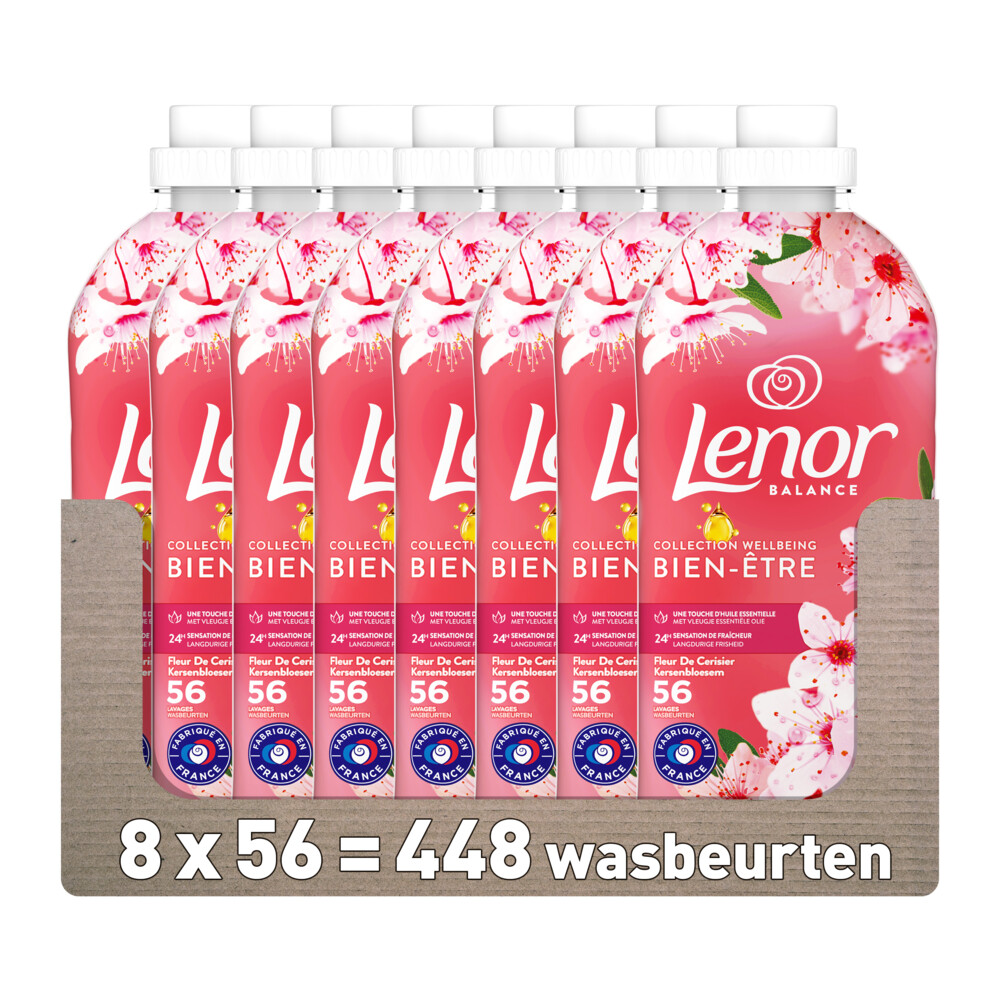8x Lenor Wasverzachter Kersenbloesem 56 Wasbeurten 1176 ml