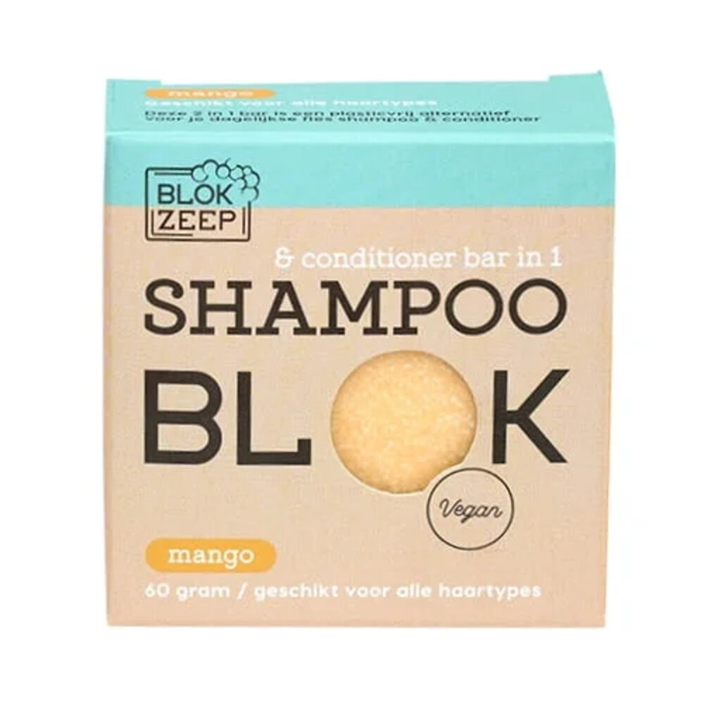 Blokzeep Shampoo & Conditioner Bar Mango 60GR