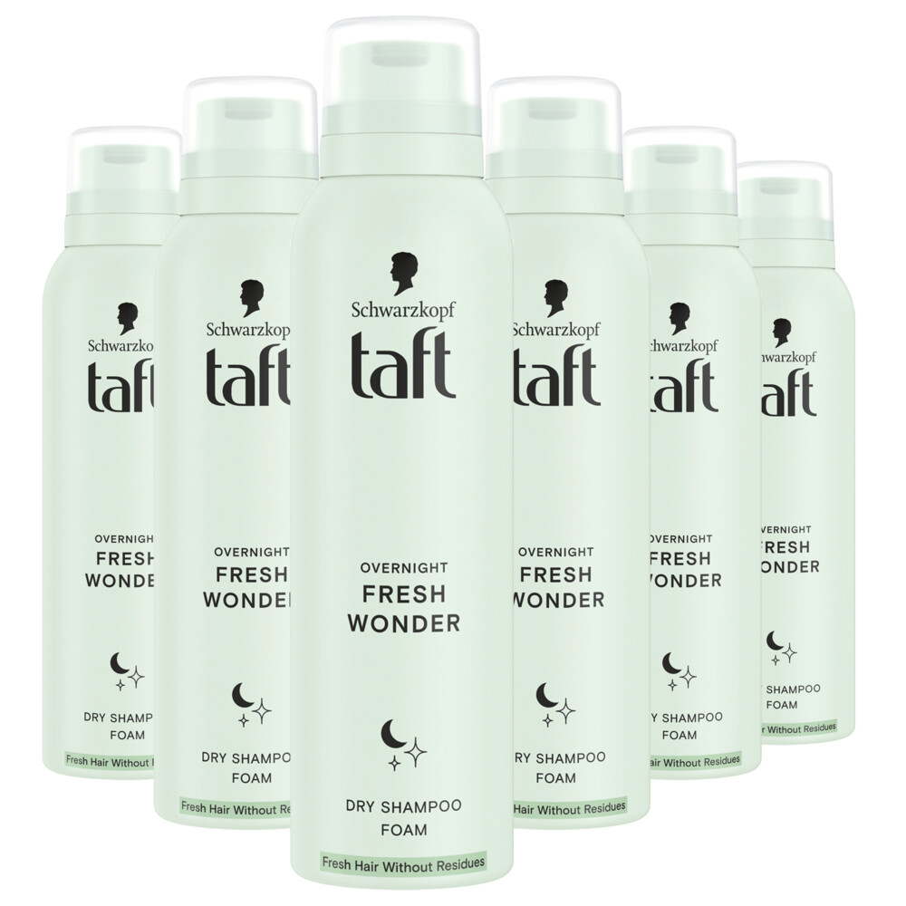 6x Taft Droogshampoo Overnight Fresh Wonders 150 ml