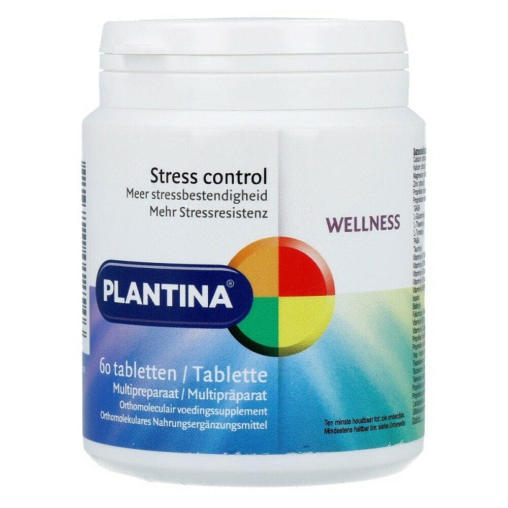 Plantina Stress Control 60 tabletten