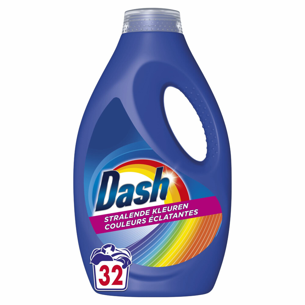 4x Dash Vloeibaar Wasmiddel Color 32 Wasbeurten 1440 ml