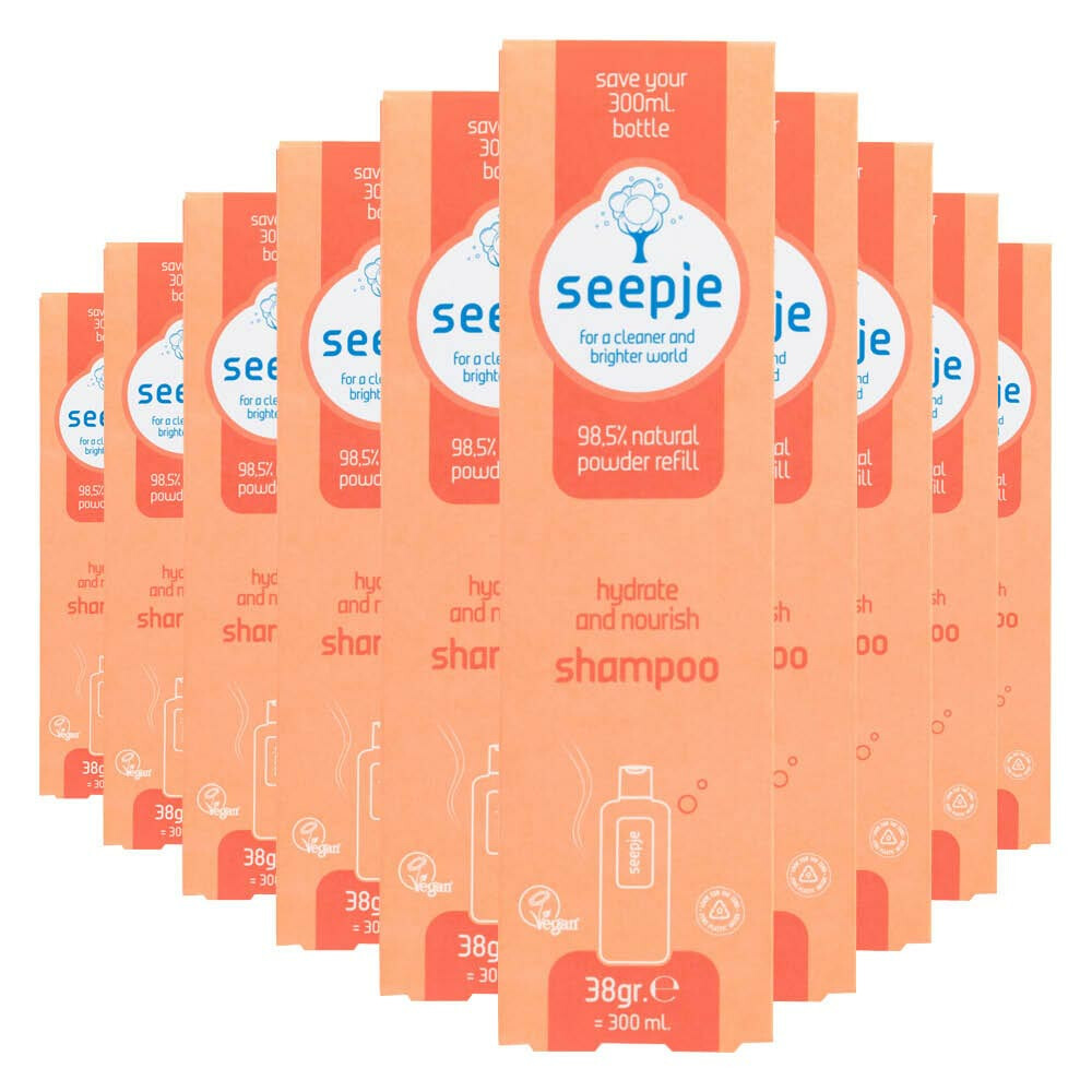 10x Seepje Hydrate&Nourish Shampoo Navulling 38 gr