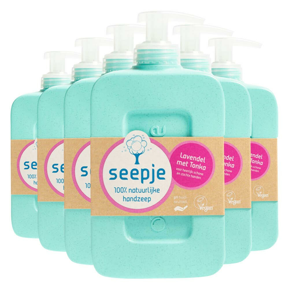 6x Seepje Handzeep Lavendel met Tonka 300 ml