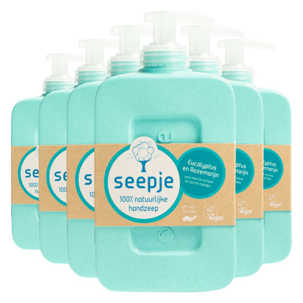 6x Seepje Handzeep Eucalyptus met Rozemarijn 300 ml