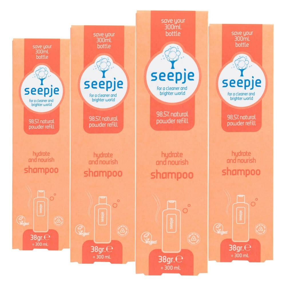 4x Seepje Hydrate&Nourish Shampoo Navulling 38 gr