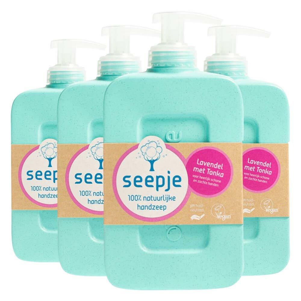 4x Seepje Handzeep Lavendel met Tonka 300 ml