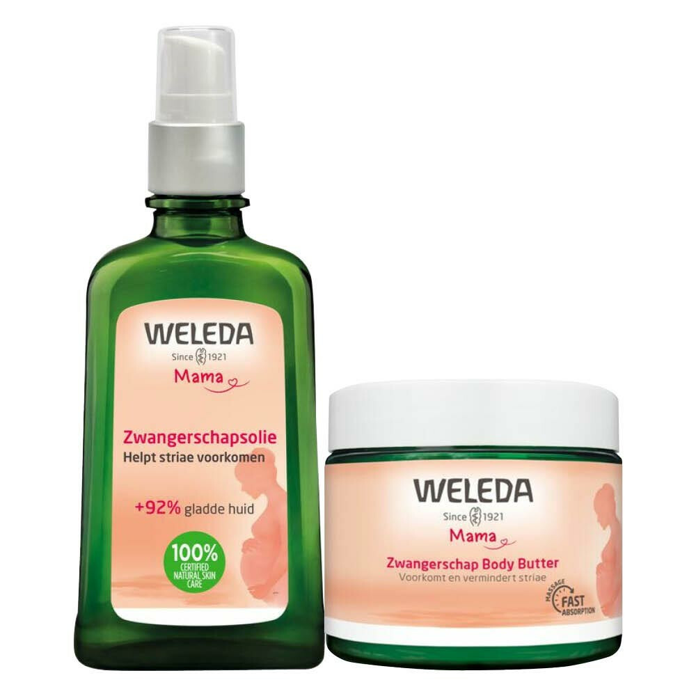 Weleda Mommy-to-be - Zwangerschapsolie 1 x 100 ml&Zwangerschap Body Butter 1 x 150 ml - Pakket