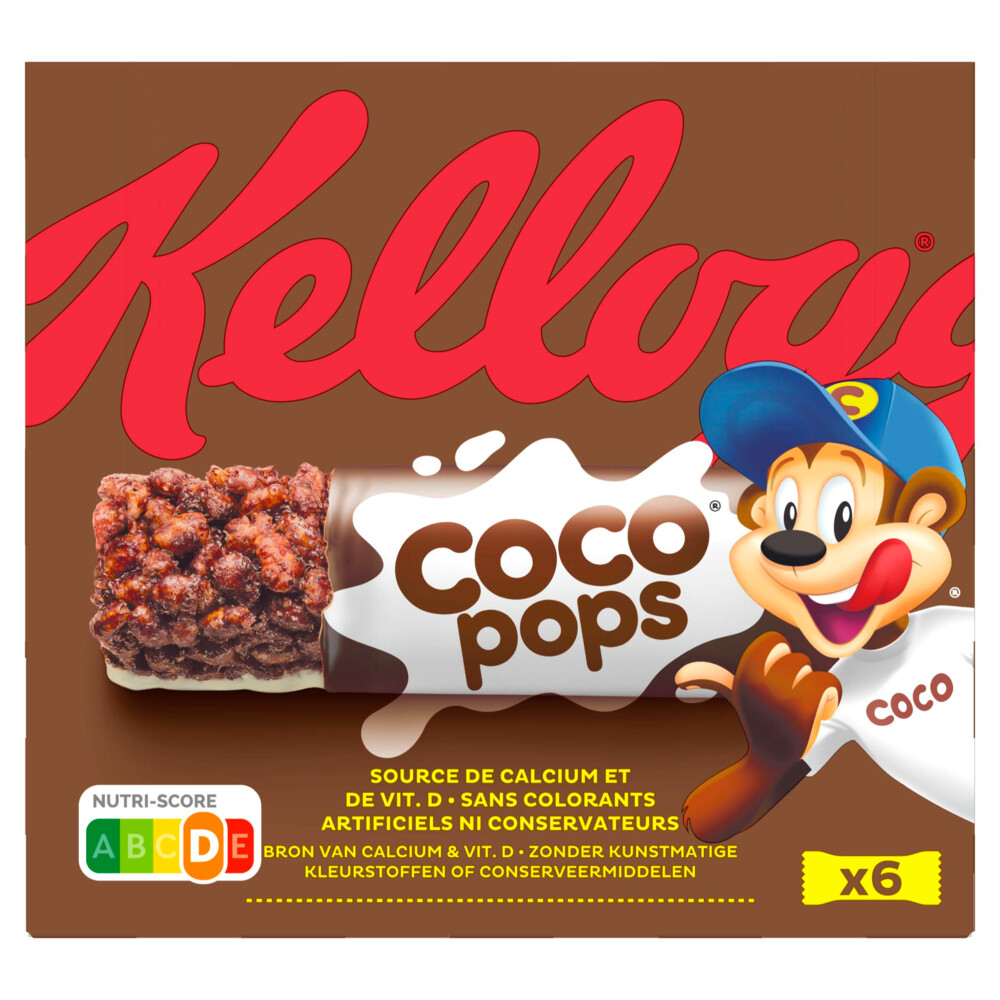 Kellogg's Bars Coco Pops 6 x 20 gr