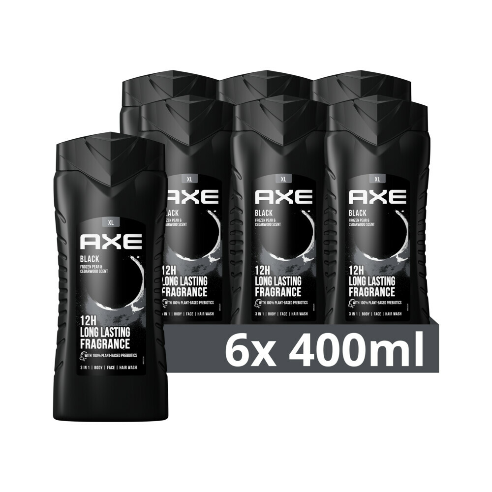 Black douchegel 6x400 ml bodywash