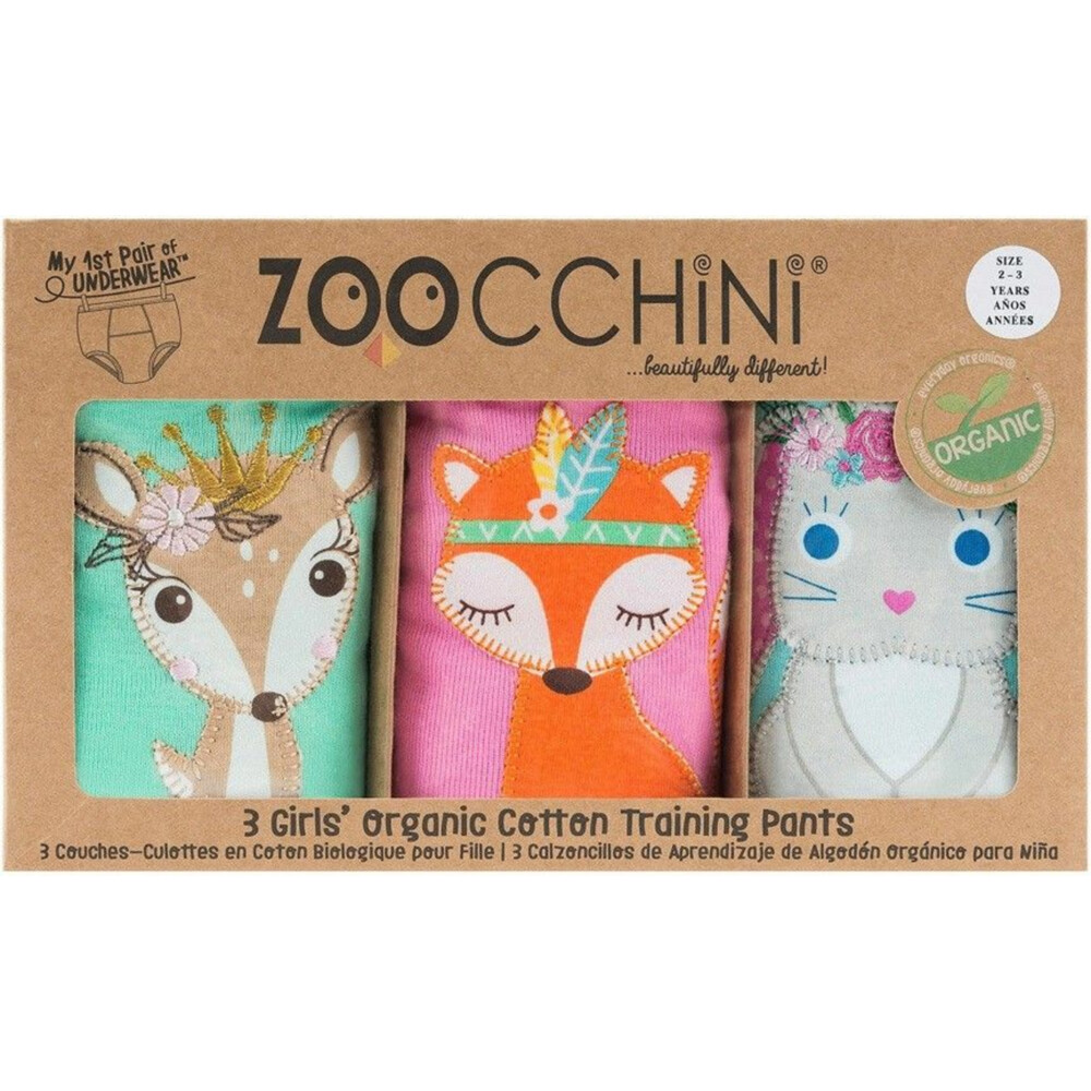 Zoocchini Oefenbroekjes 3-4 jaar Woodland Princesses 3 stuks