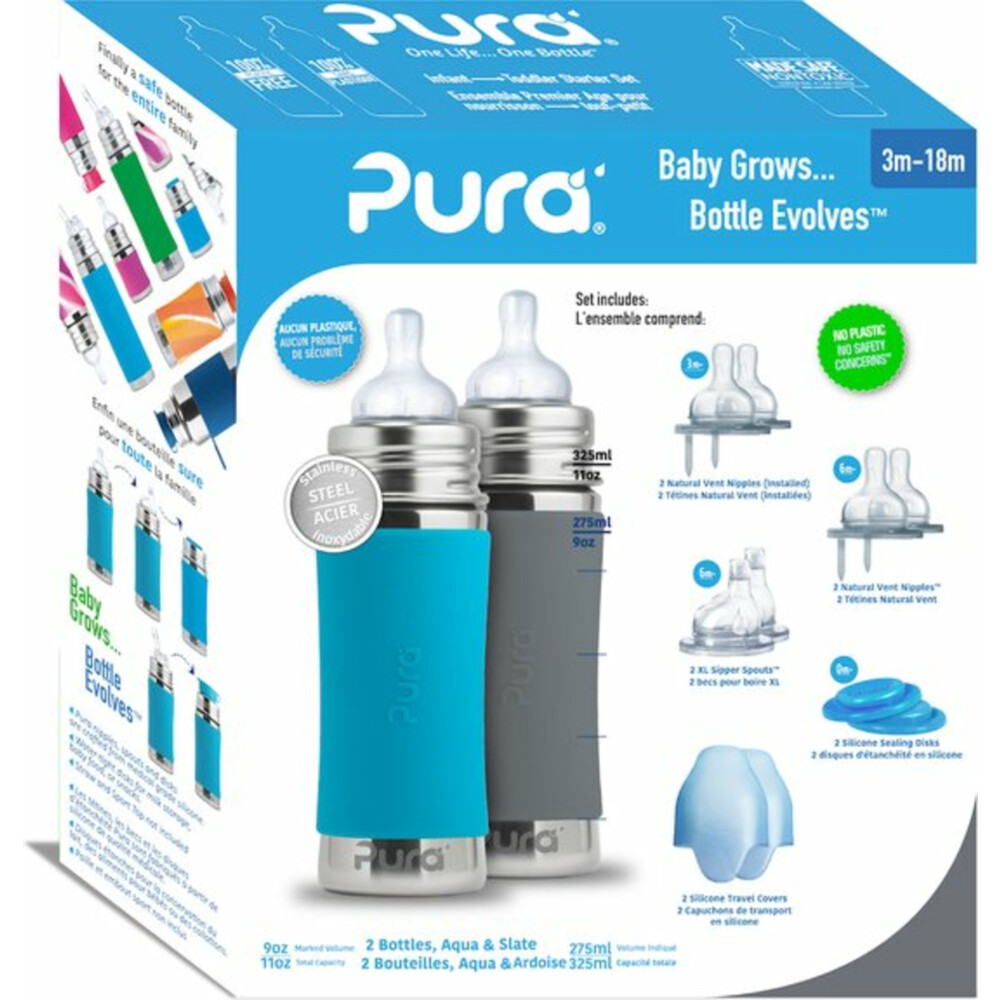 Pura Starterset Aqua en Grijs 325 ml