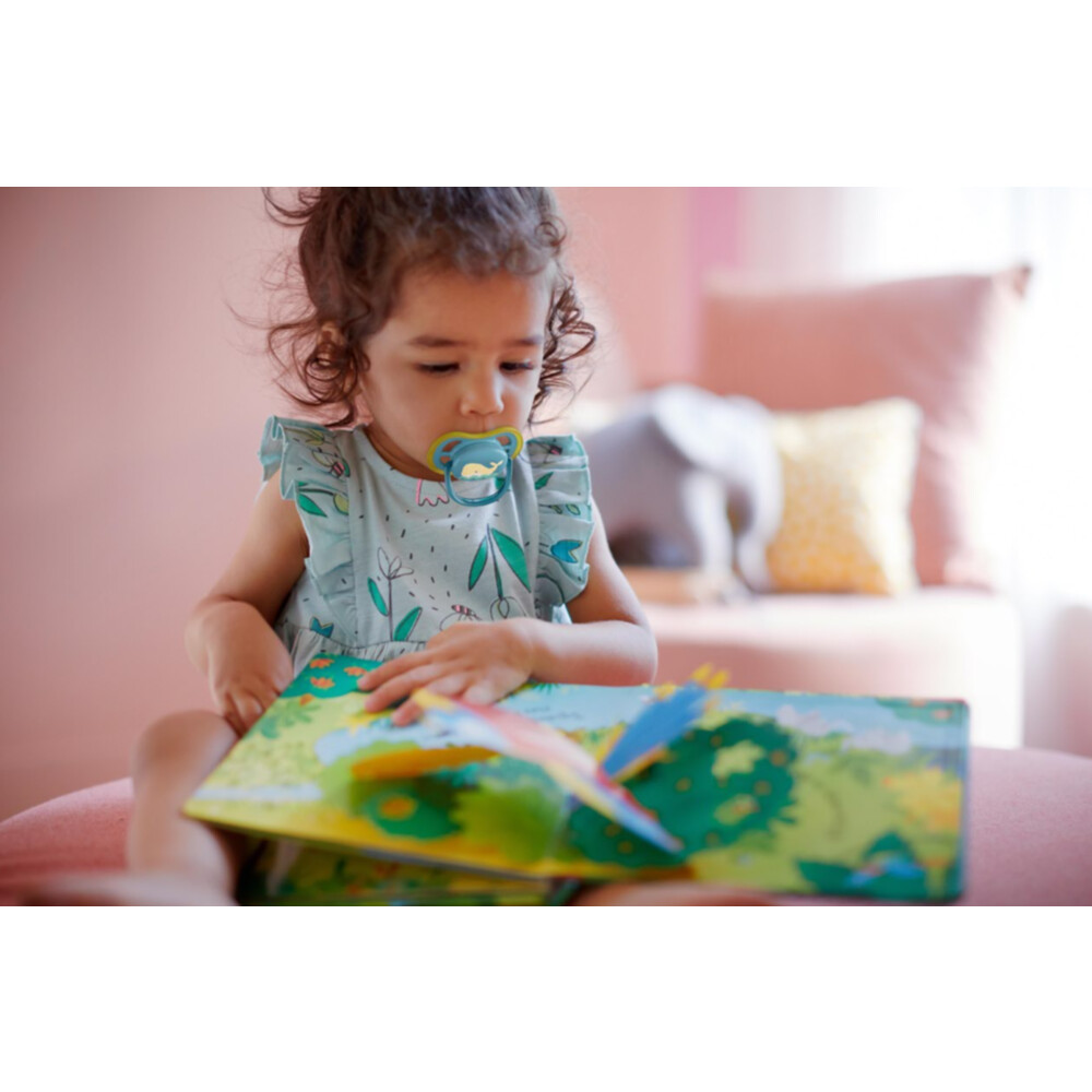 Philips Avent Ultra Air Fopspeen - 6 tot 18 Maanden - 2 Speentjes - Blauw/Roze Vis/Zeepaard