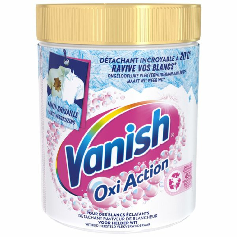 6x Vanish Oxi Action Wasbooster Poeder Whitening 940 gr