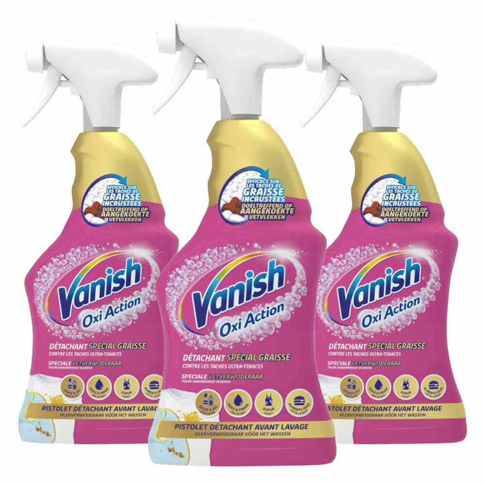 3x Vanish Vlekkenverwijderaar Gold Spray 500 ml