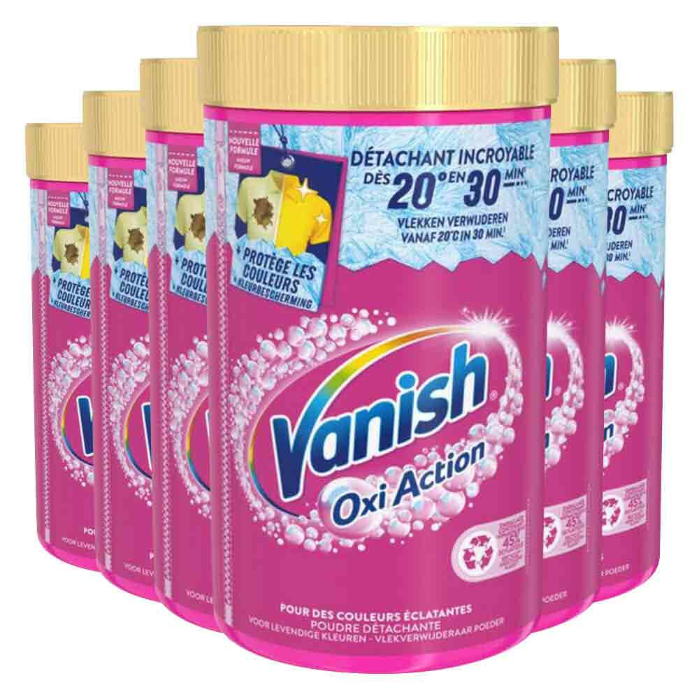 6x Vanish Oxi Action Wasbooster Poeder 1410 gr