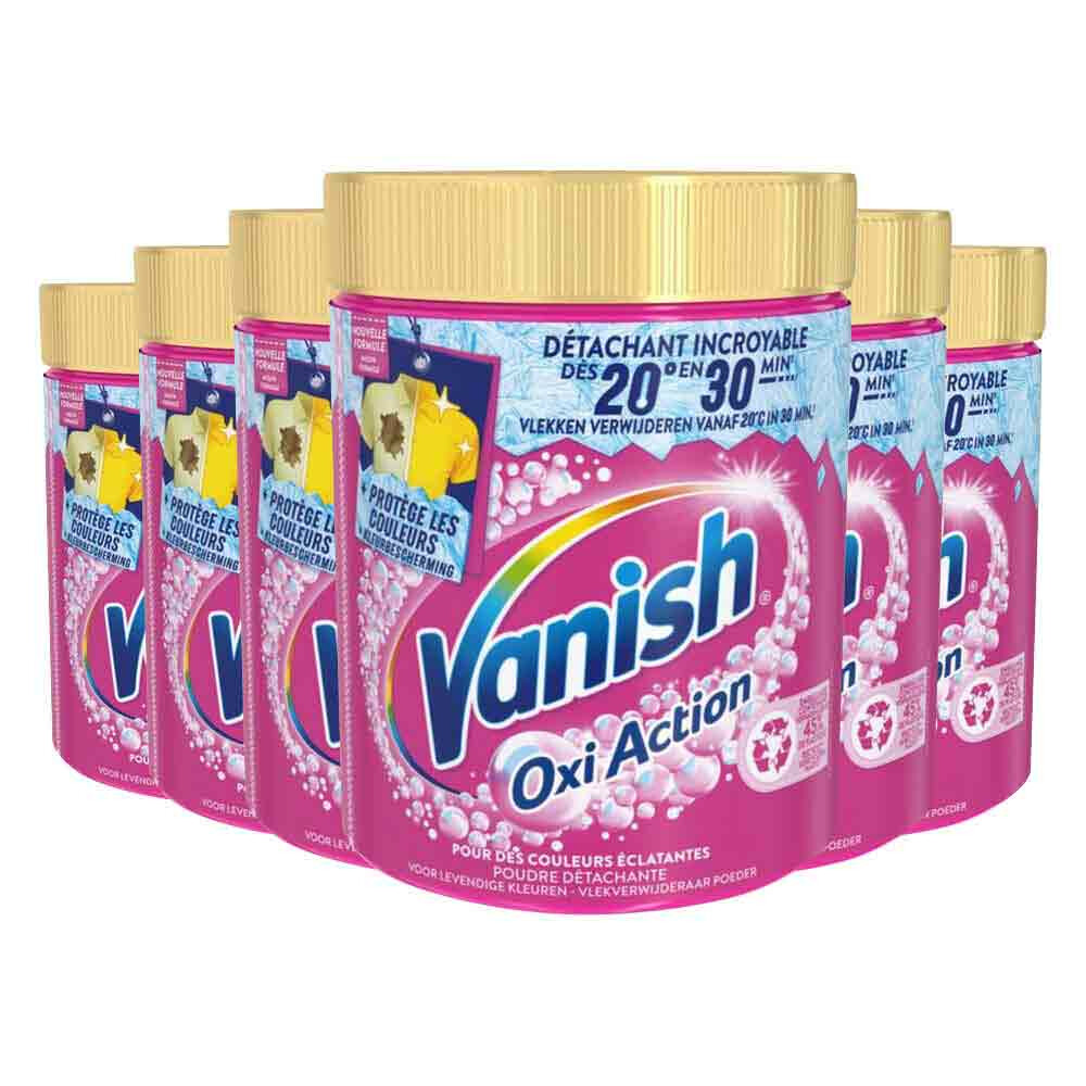 6x Vanish Oxi Action Wasbooster Poeder 940 gr