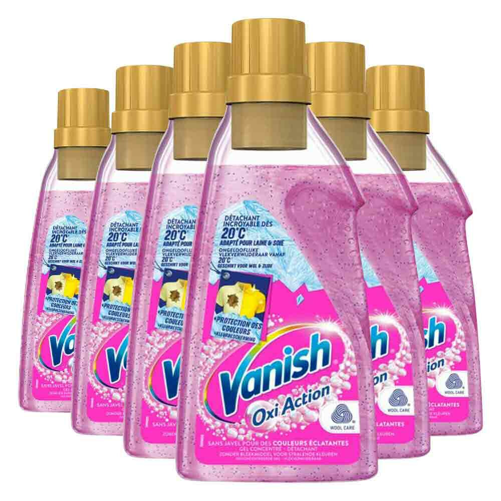 6x Vanish Oxi Action Wasbooster Gel 750 ml