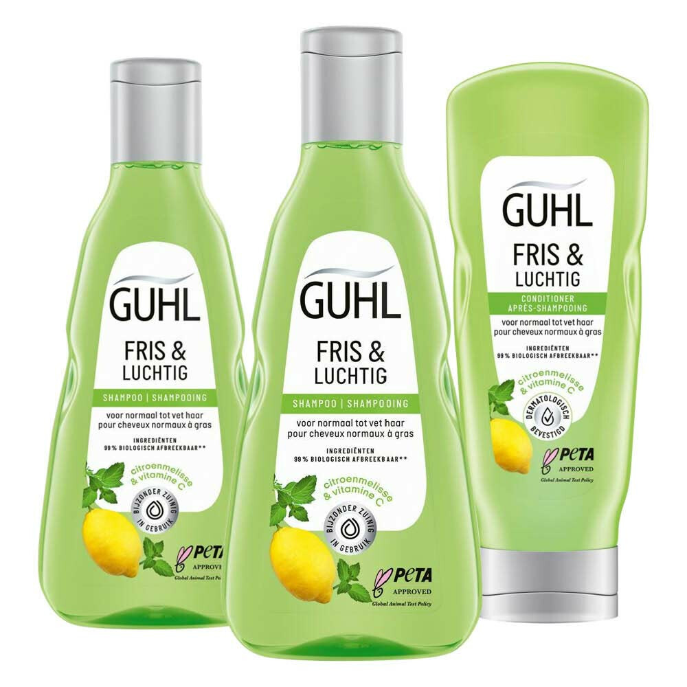 Guhl Fris&Luchtig Shampoo 2 x 250 ml&Conditioner 1 x 200 ml Pakket