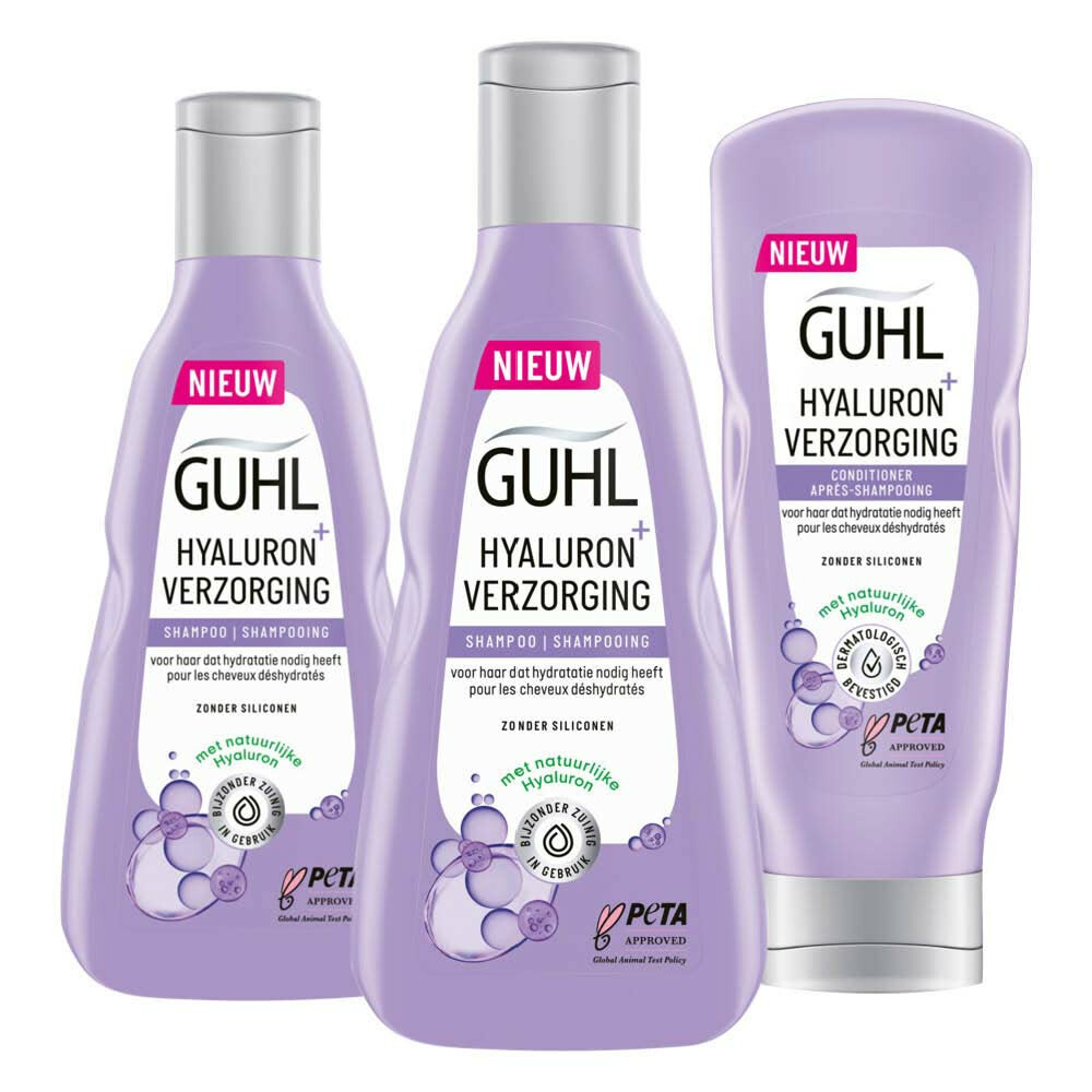 Guhl Hyaluron Verzorging Shampoo 2 x 250 ml&Conditioner 1 x 200 ml Pakket