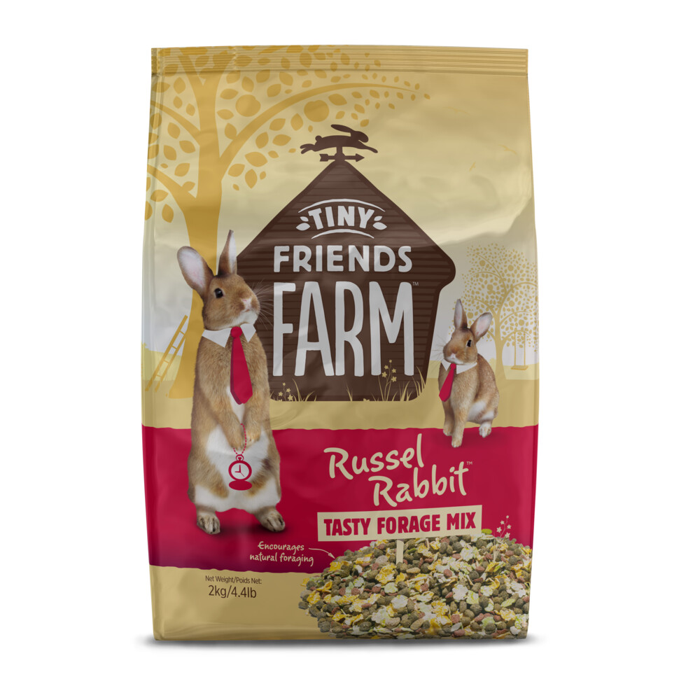 5x Tiny Friends Farm Russel Rabbit Tasty Forage Mix 2 kg