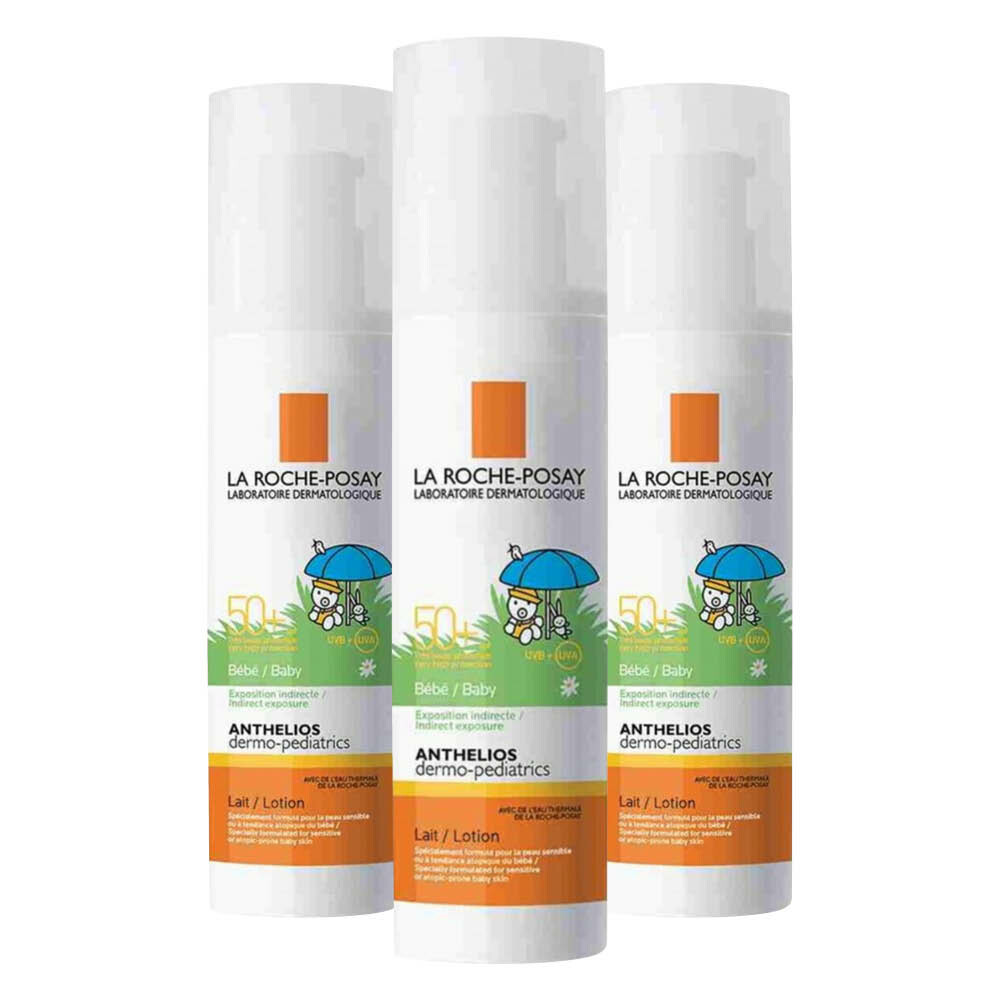 3x La Roche Posay Anthelios Baby Melk SPF 50+ 50 ml