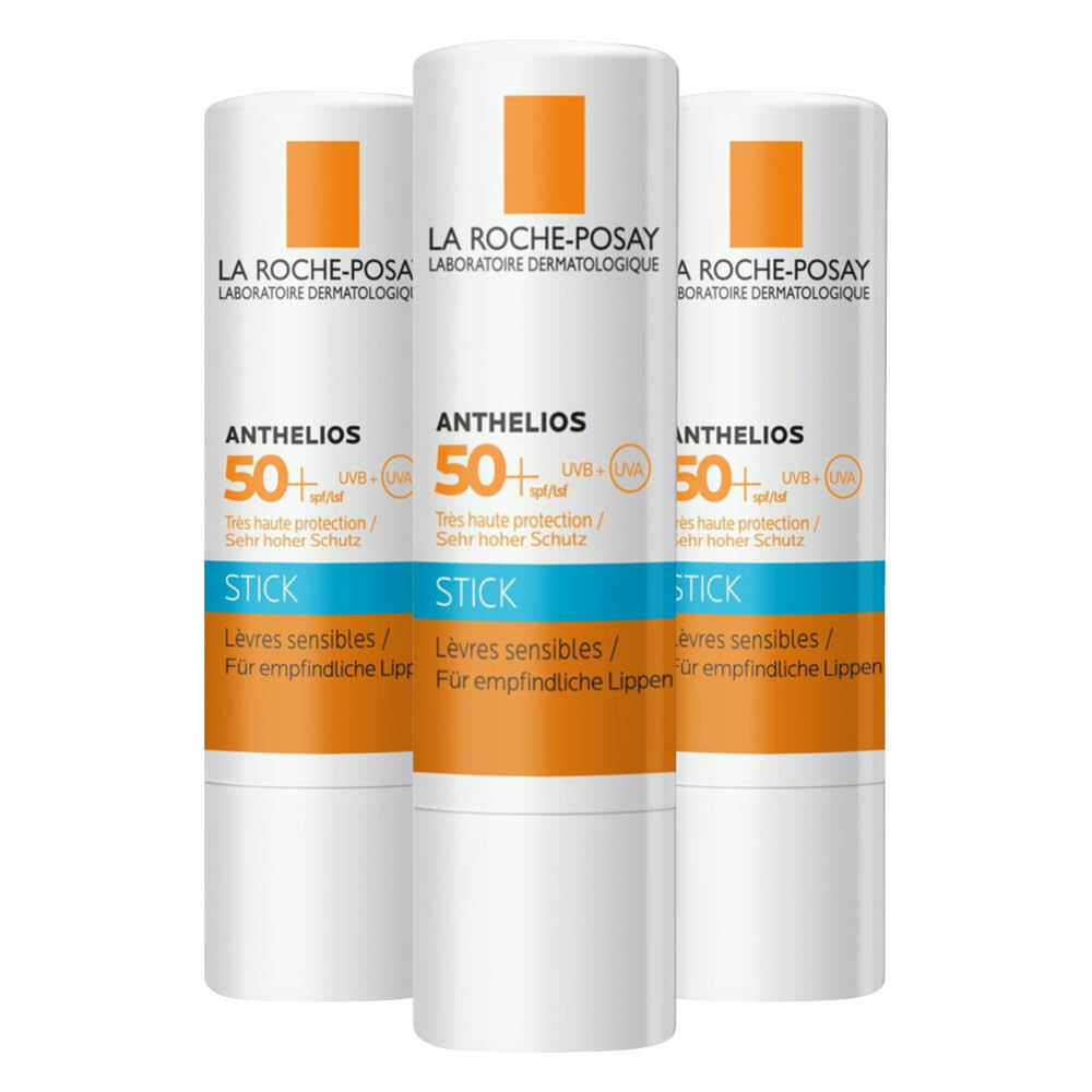 3x La Roche Posay Anthelios Lipstick SPF50+ 4,7 gr