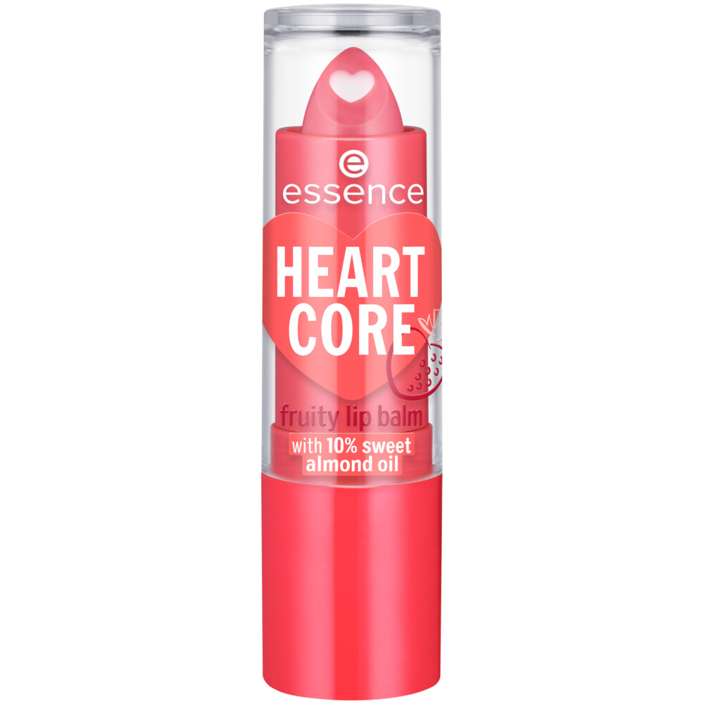 essence Heart Core Fruity Lip Balm 02 Sweet Strawberry 3 gr | Plein.nl