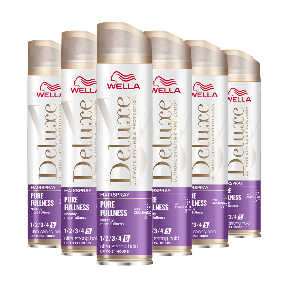 6x Wella Deluxe Pure Fullness Haarspray 250 ml
