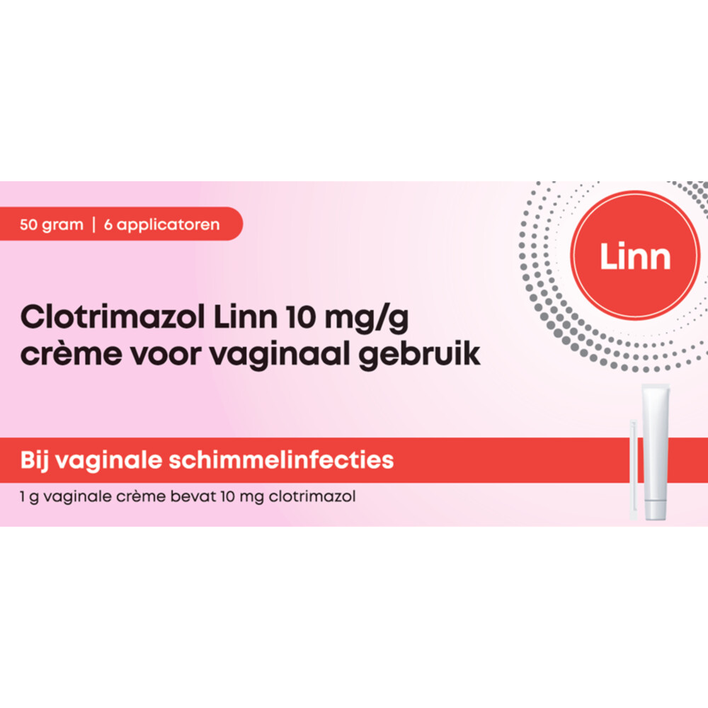 Linn Clotrimazol Vaginale Crème 10 mg/g 50 gram