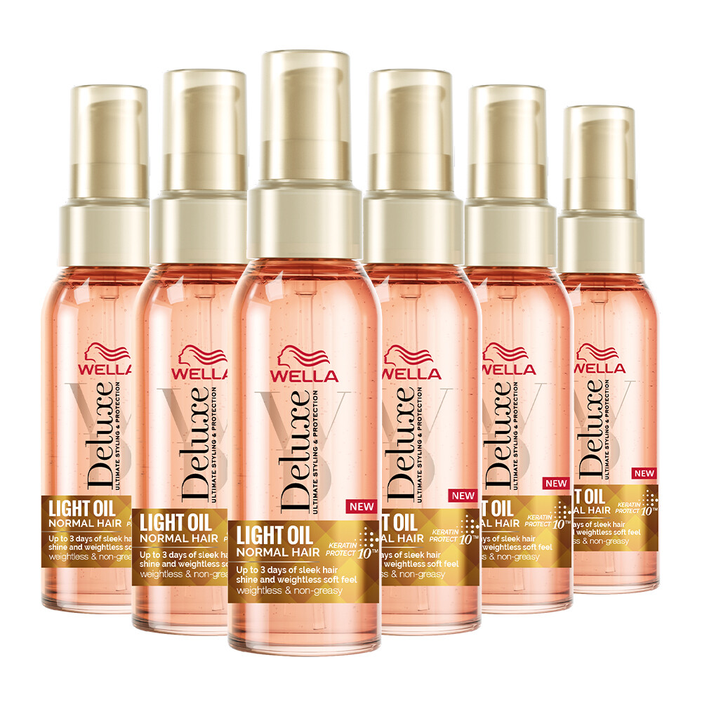 6x Wella Deluxe Oil Light 100 ml