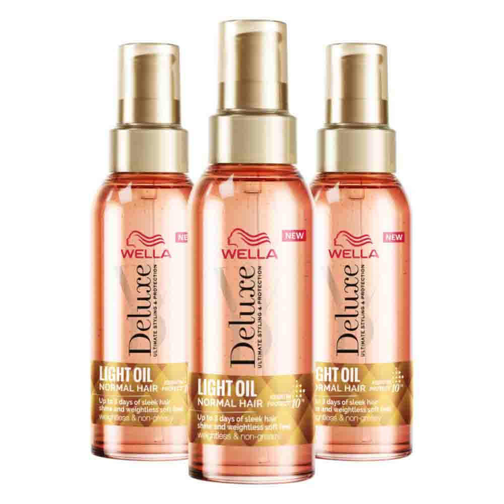 3x Wella Deluxe Oil Light 100 ml