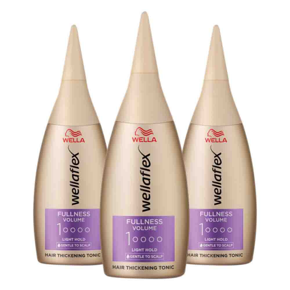 3x Wella Flex Fullness Volume Tonic 100 ml