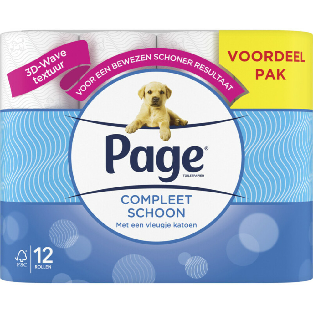 Page Toiletpapier Compleet Schoon 2-laags 12 stuks