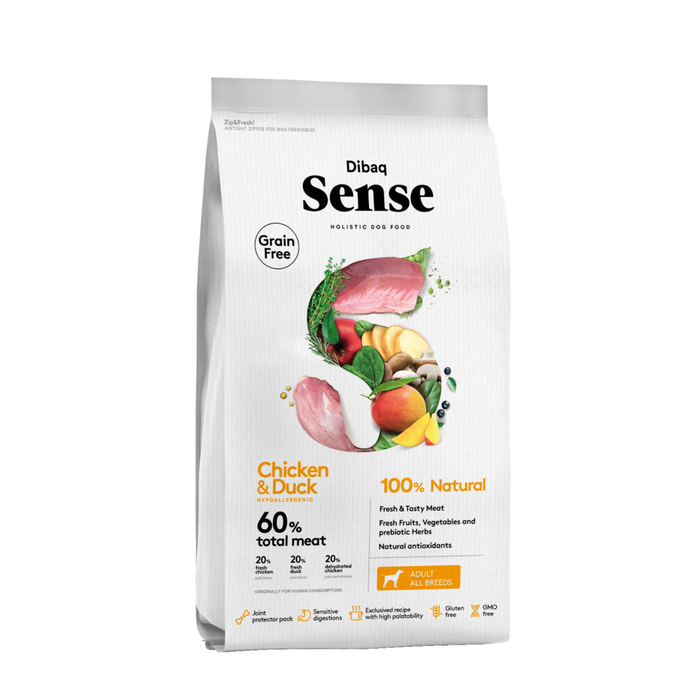 Dibaq Sense No Grain Hondenvoer Chicken & Duck 12 kg