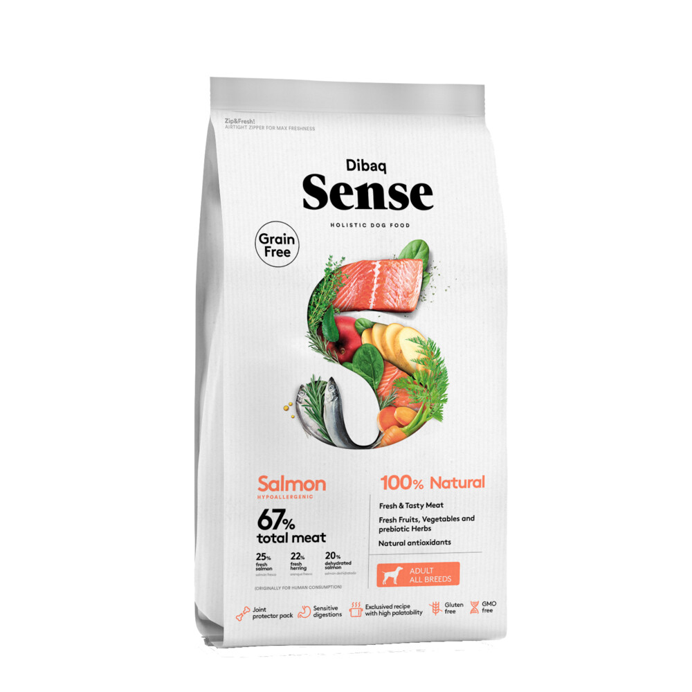 Dibaq Sense No Grain Hondenvoer Salmon 12 kg