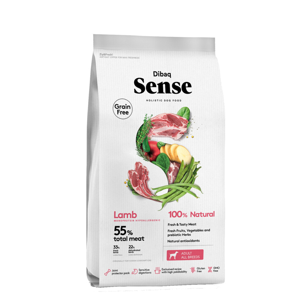 Dibaq Sense No Grain Hondenvoer Lamb 12 kg