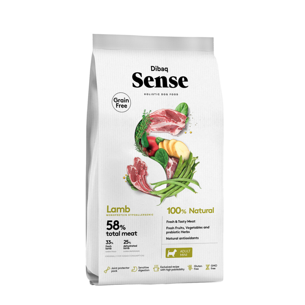 Dibaq Sense Mini No Grain Hondenvoer Lamb 2 kg